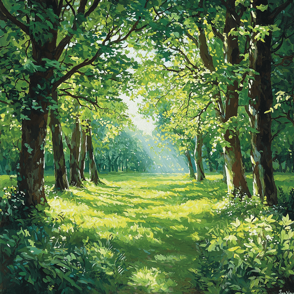 John Constable Inspired Magical Forest Canopy Numbered Painting Kits