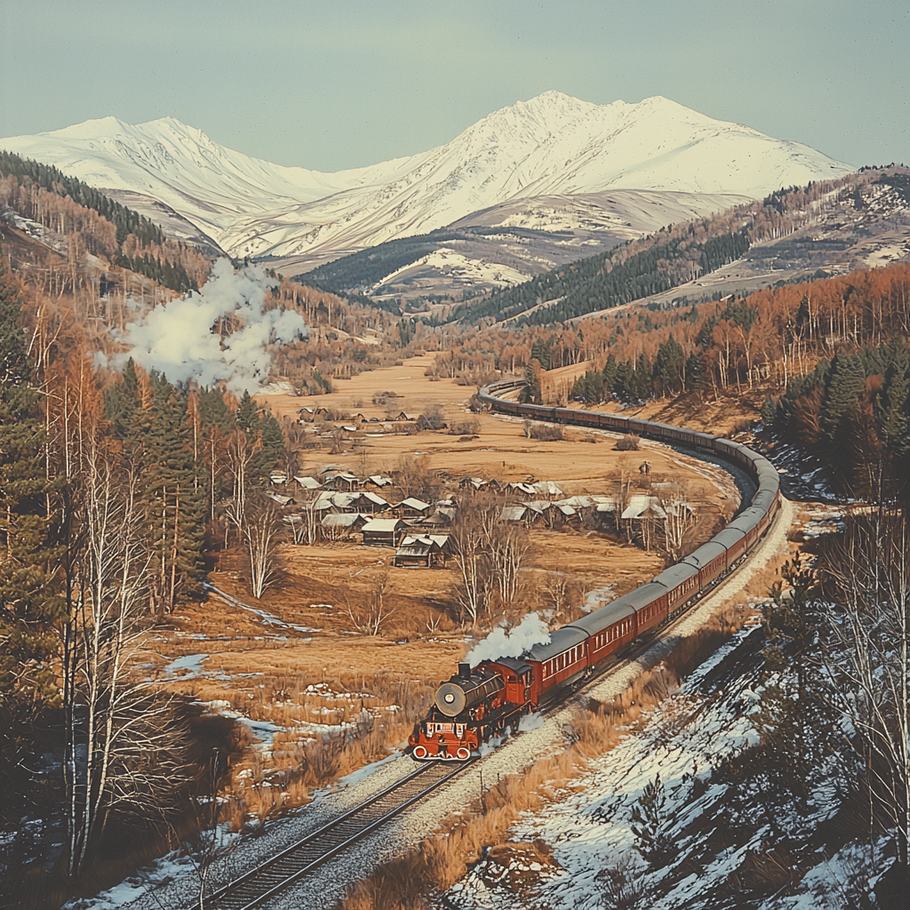 Trans-Siberian Railway - Russia Numbered Painting Kits