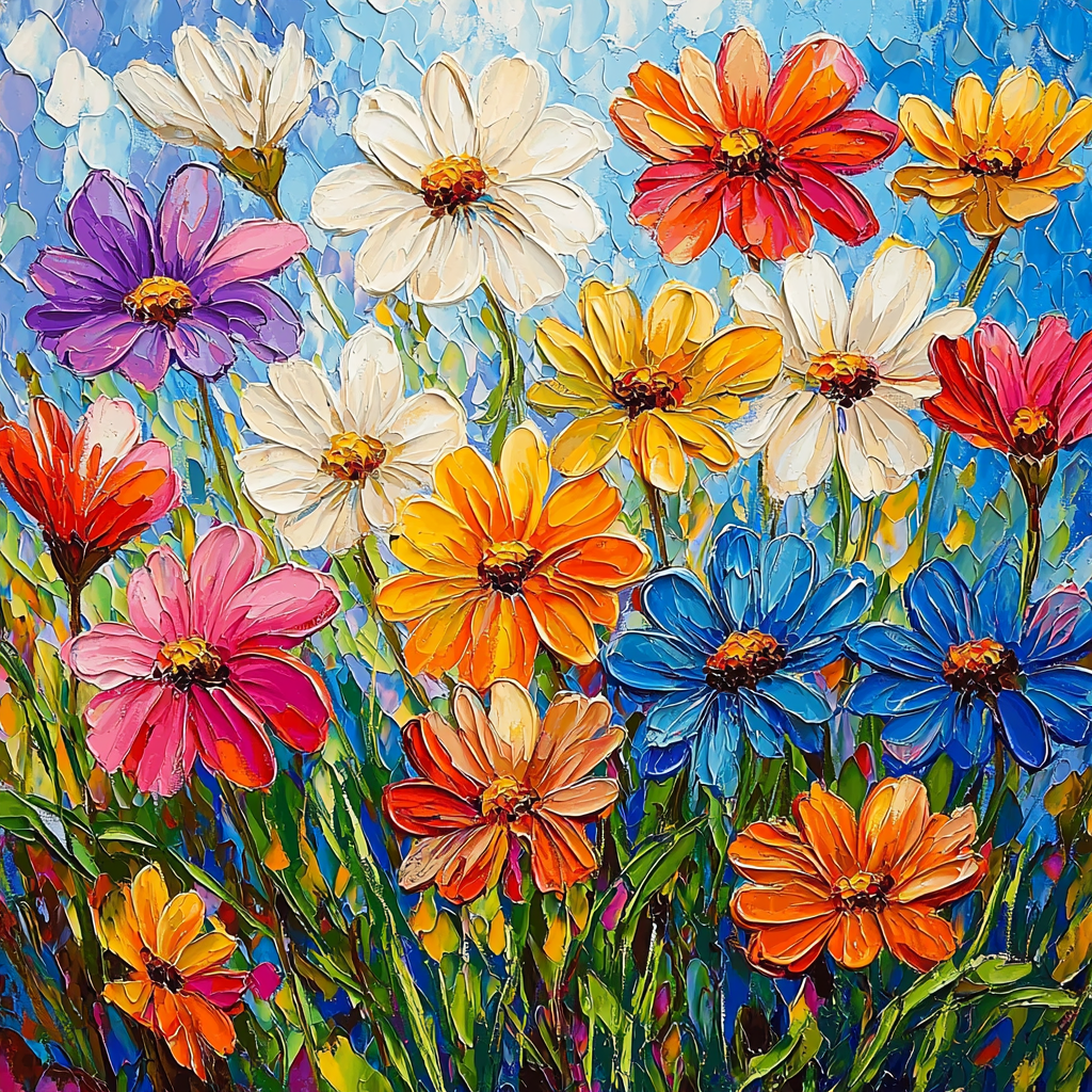 Claude Monet Inspired Joyful Blooming Paint By Numbers Art