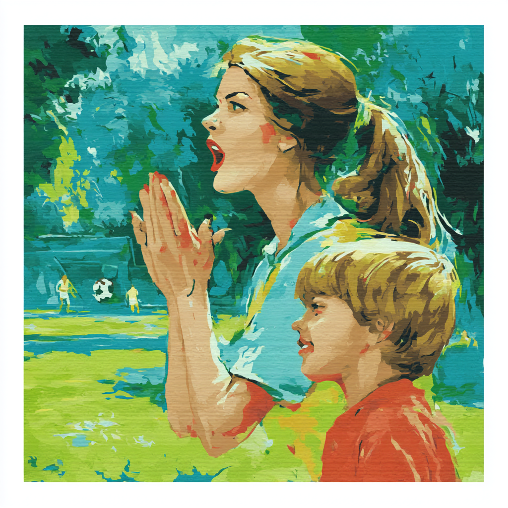 Motherly Support In Sports Paint By Number