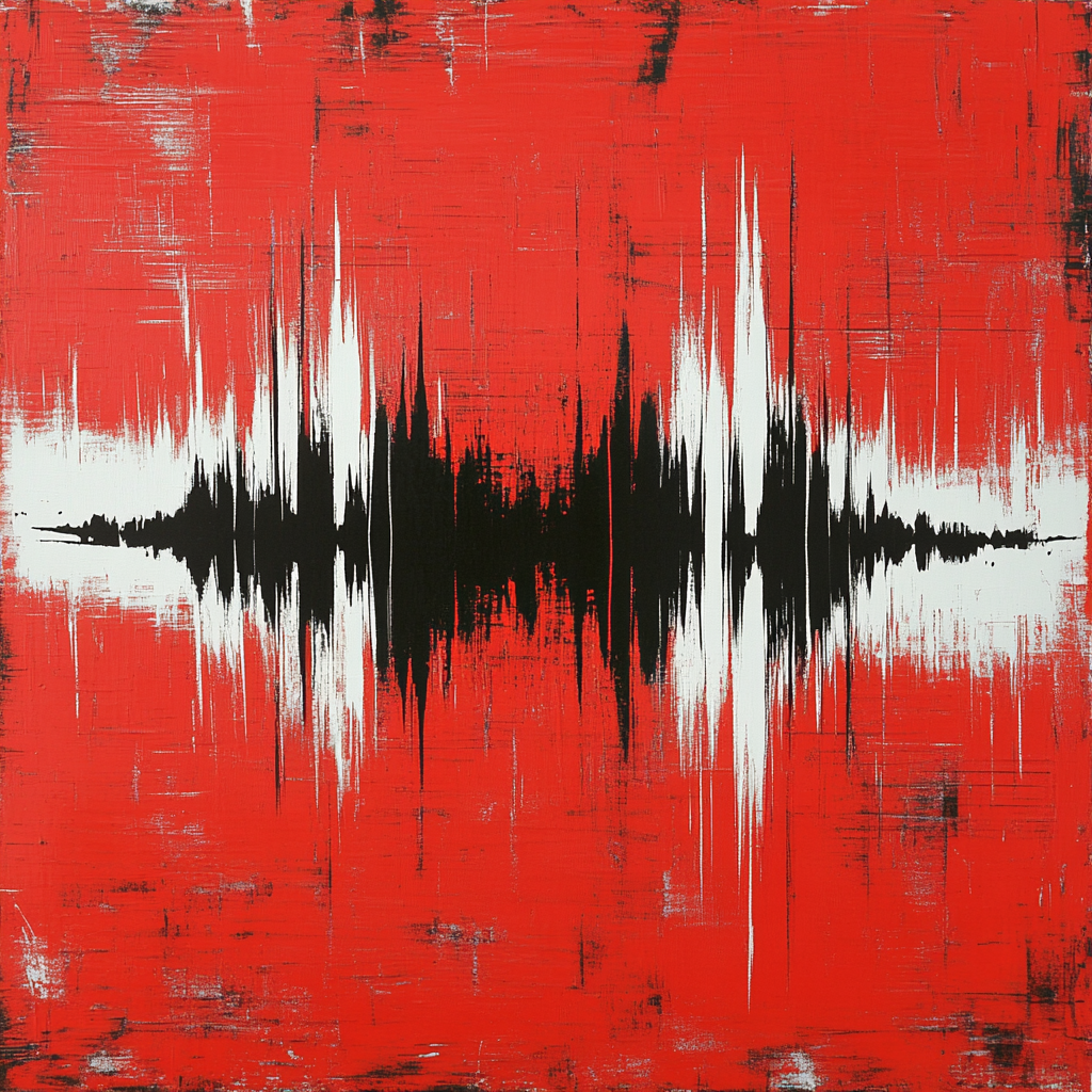 Banksy Inspired Silent Anti-War Symphony Number painting