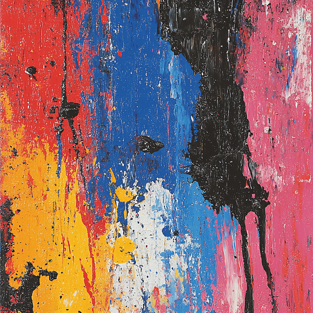 Jackson Pollock Inspired Abstract Reflections Of Time Painting By Numbers Kit