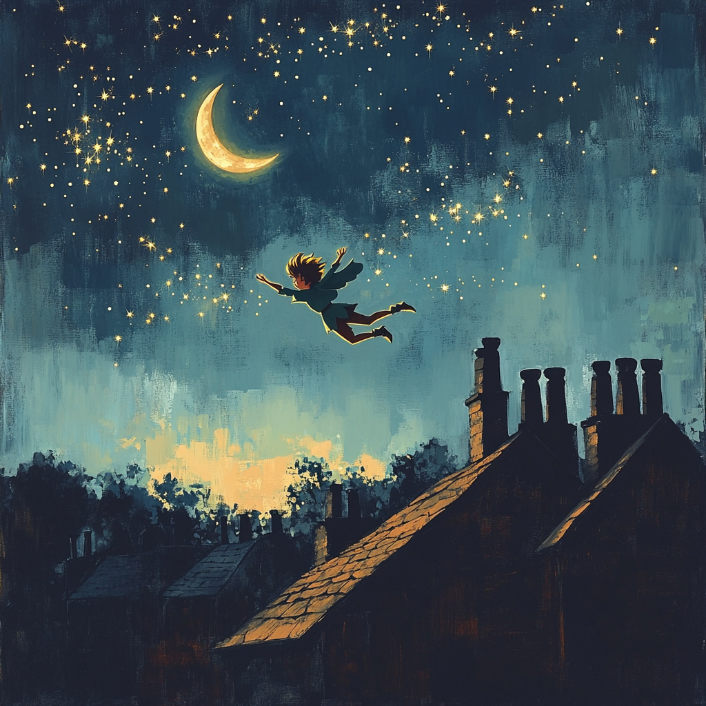 Peter Pan Sky Flight painting number kit