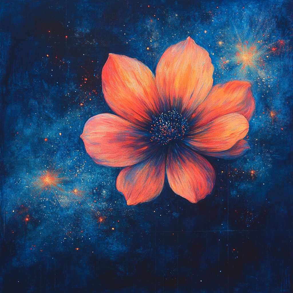 Edgar Degas Inspired Celestial Blossom paint by numbers