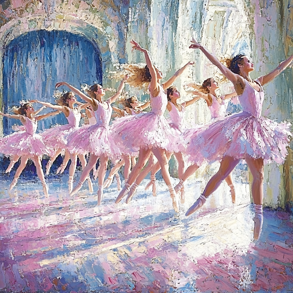 Edgar Degas Inspired Ballet In Motion paint by number