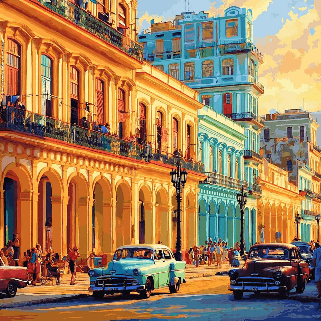 Havanna’s Old Town - Cuba Painting Number Kit