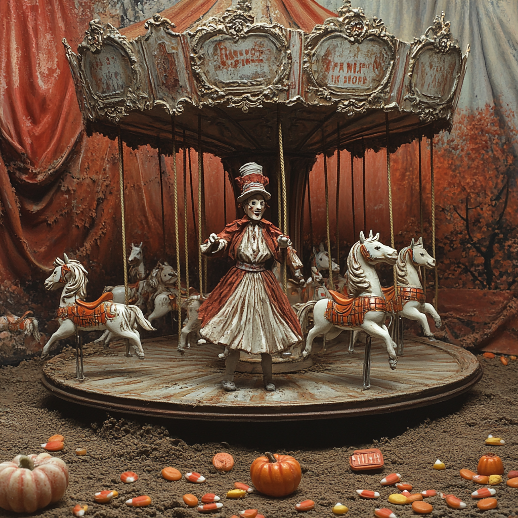 Spooky Carnival Of Lost Toys paint by color