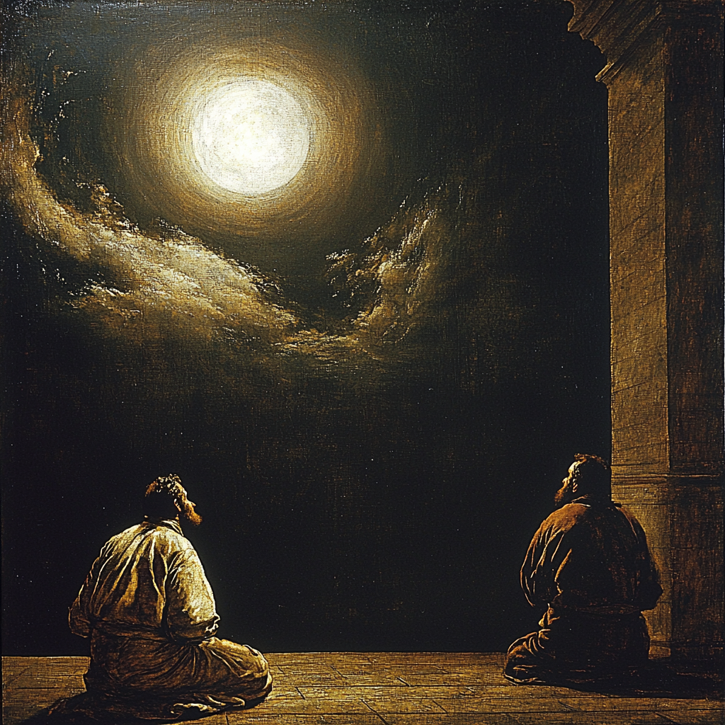 Caravaggio Inspired Abyss Of Illumination Paint By Color