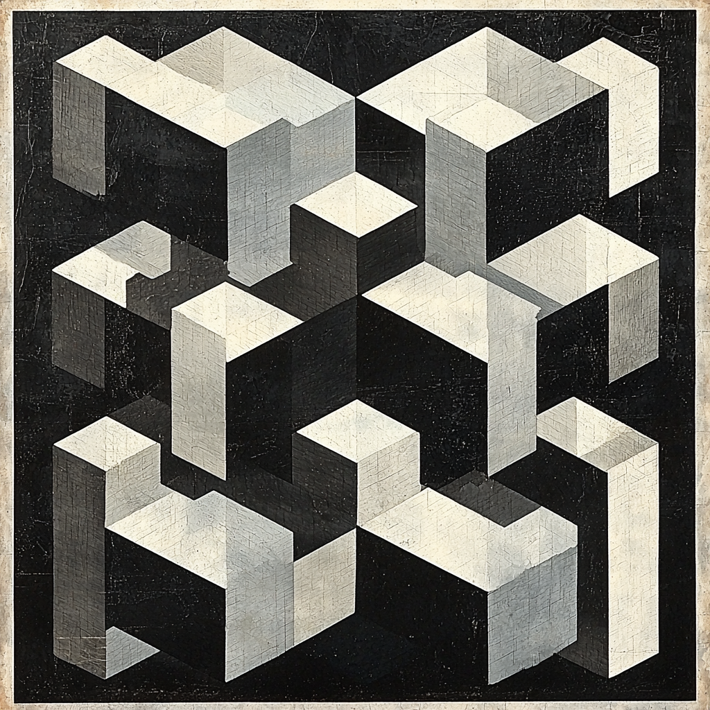 M.C. Escher Inspired Symmetrical Elysium Paint By Color