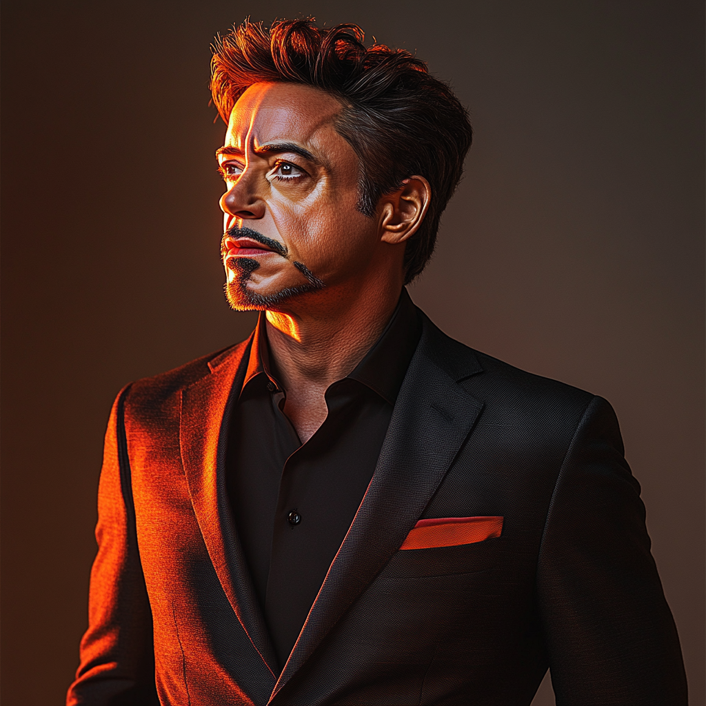 Robert Downey Jr: Forging The Iron Mind Of Innovation paint by color