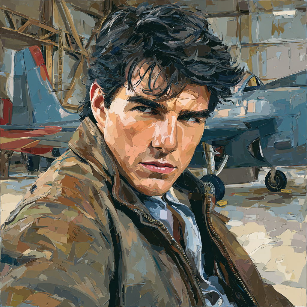 Tom Cruise: Aeronaut Of Adrenal Skyline DIY paint by numbers