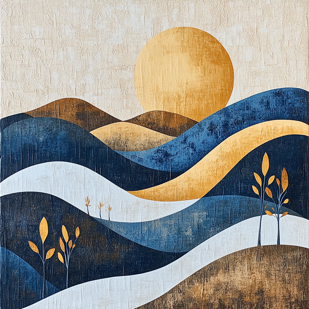 Paul Klee Inspired Rhythm Of Nature Paint by numbers art