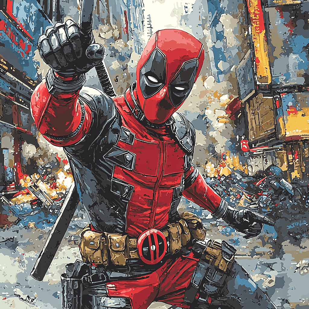 Ryan Reynolds: The Merc With A Heart Of Gold Paint By Number