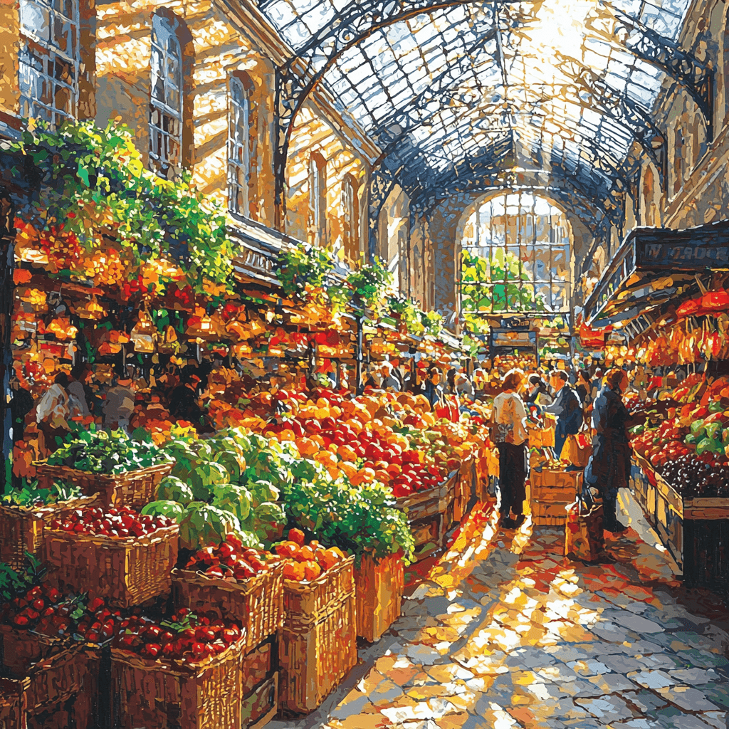 Borough Market - London DIY Paint By Numbers