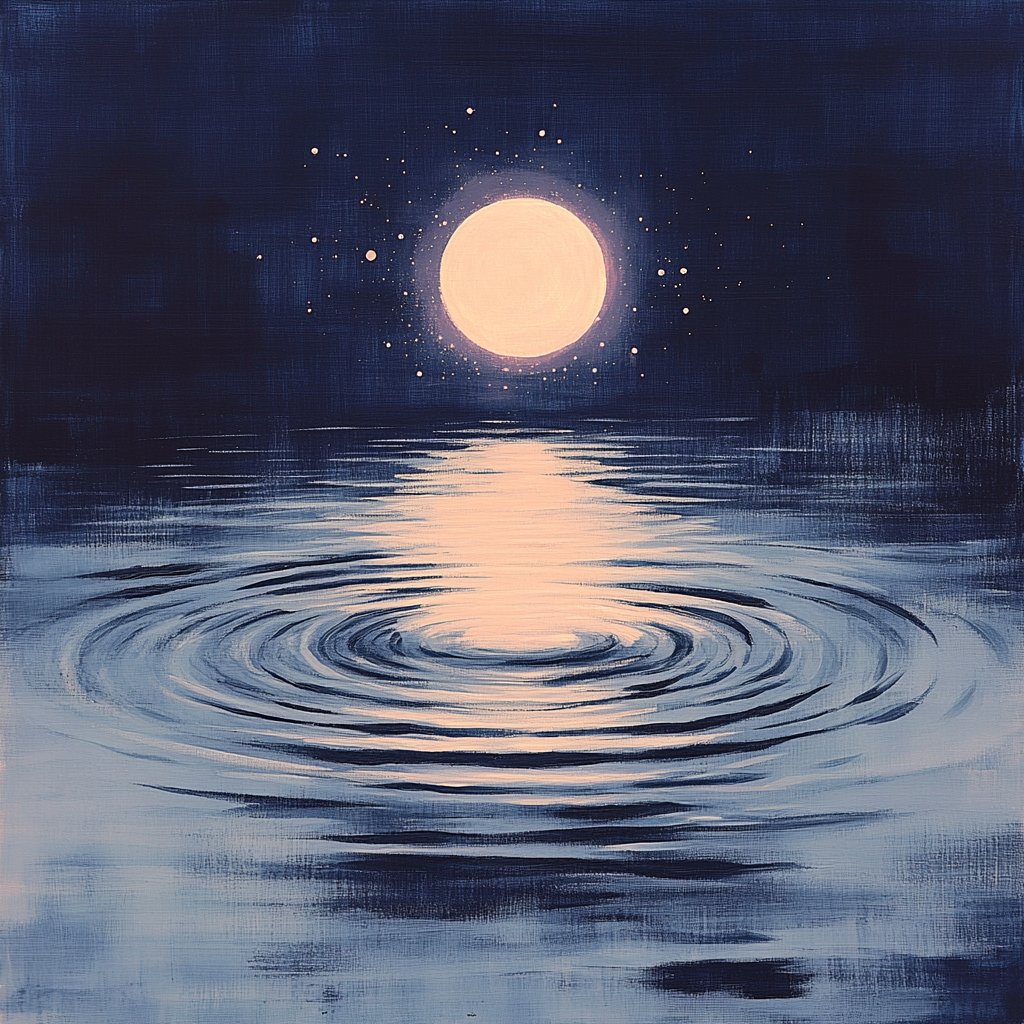 Edgar Degas Inspired Lunar Veils Number painting