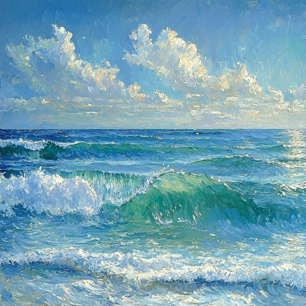 Paul Cézanne Inspired Ocean's Whispers Paint By Numbers Kits