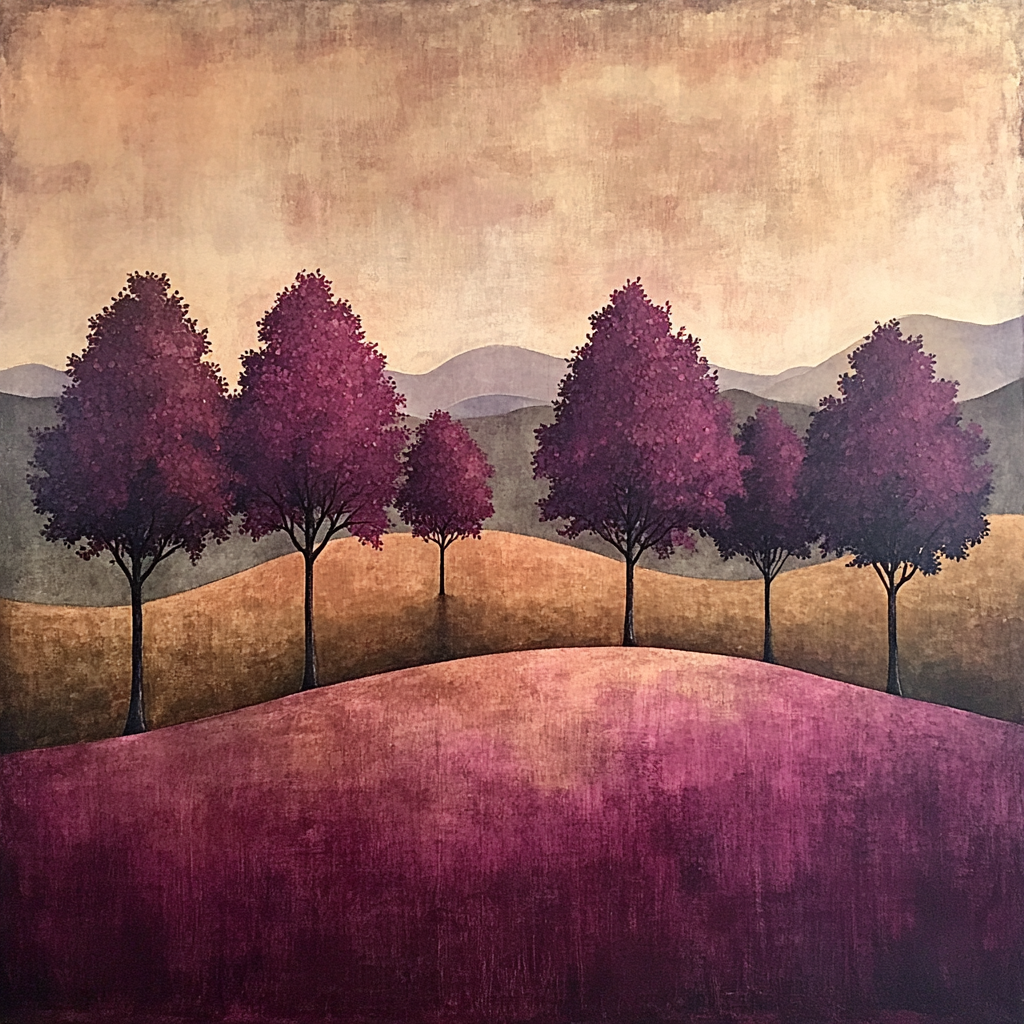 Mark Rothko Inspired Evening Orchard DIY paint by numbers