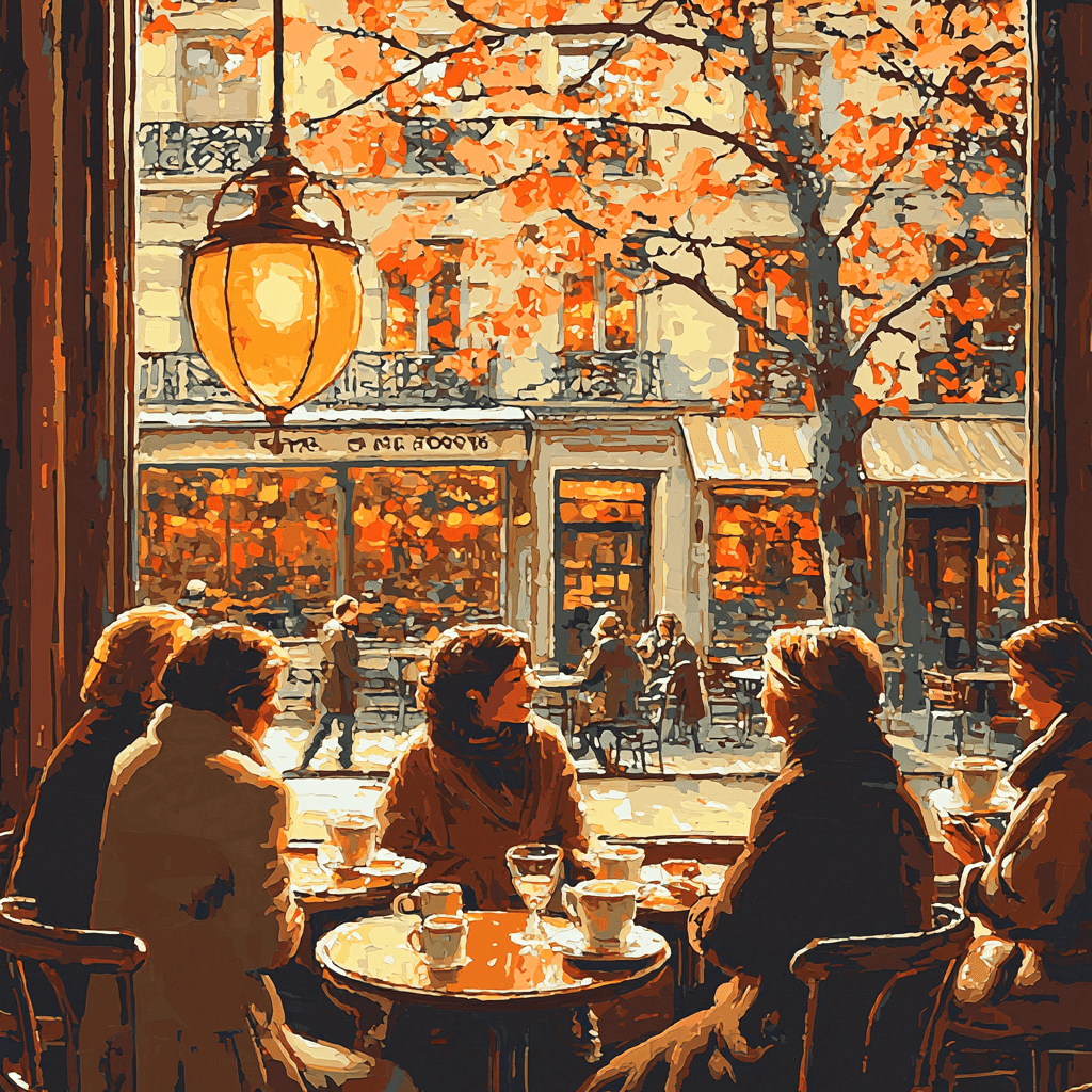 Norman Rockwell Inspired The Art Of Conversation Numbered Painting Kits