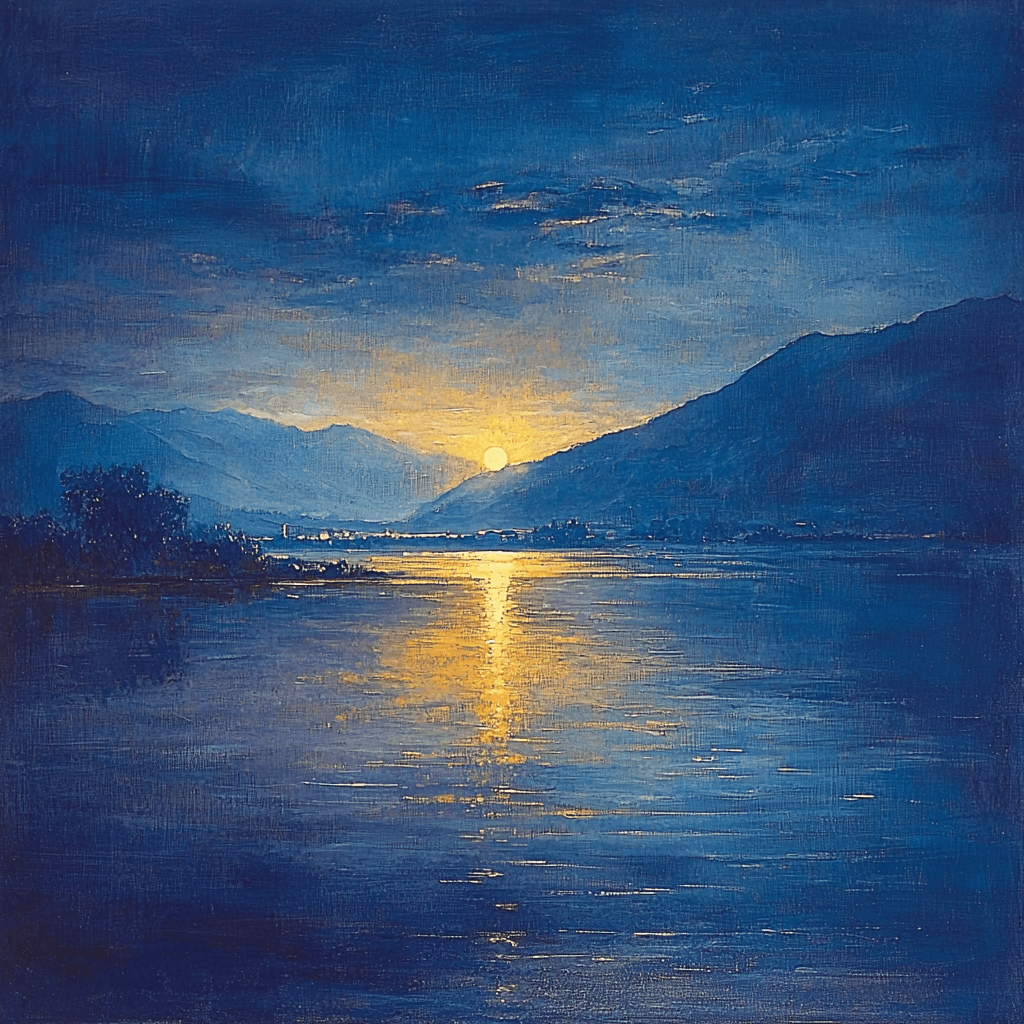 J.M.W. Turner Inspired The Magic Of Nightfall Painting Number Kit