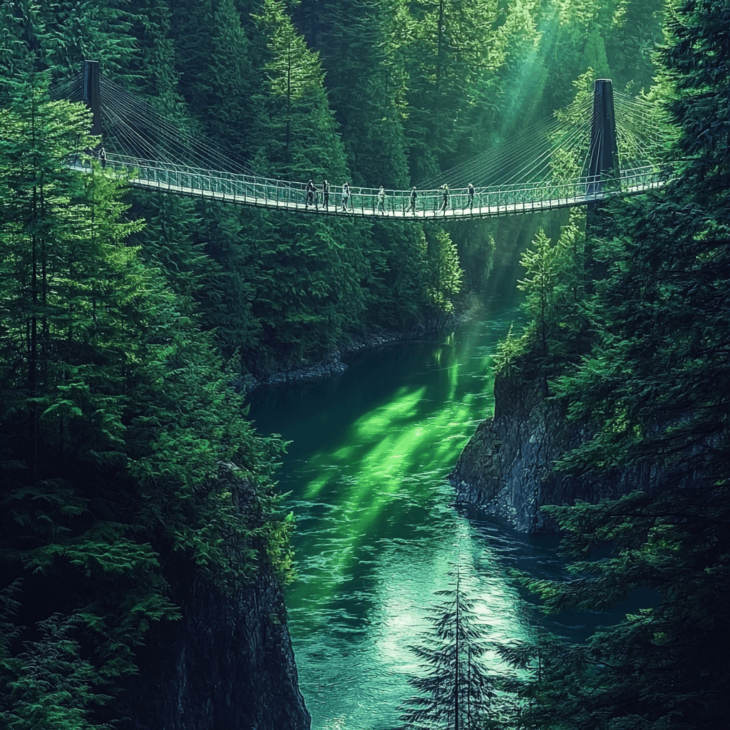 Capilano Suspension Bridge - Canada Paint By Numbers