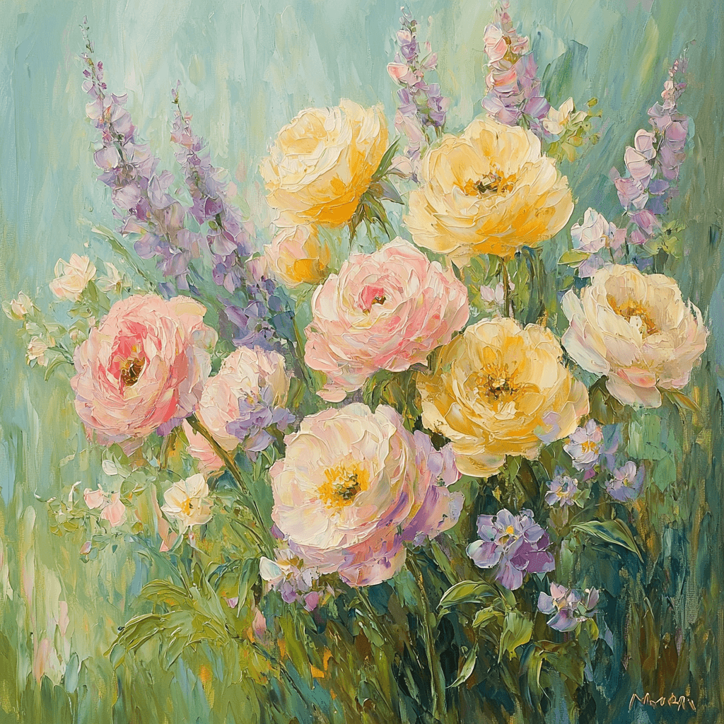 Monet Inspired Blooming Elegance DIY Paint By Numbers