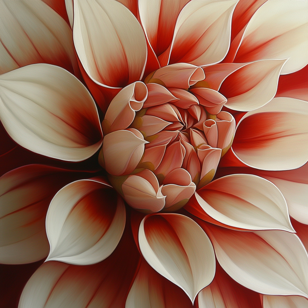 Georgia O’Keeffe Inspired Petal Monument Close Up painting number kit