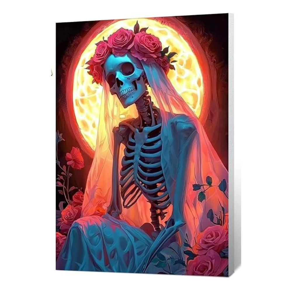 Halloween Cat And Pumpkin Paint by Numbers Kit