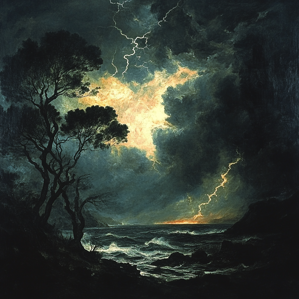 Francisco Goya Inspired Dramatic Storm Painting by numbers kit
