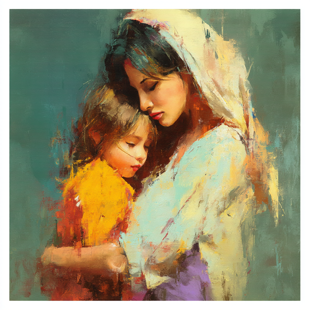 A Mother’s Gentle Smile Paint By Numbers