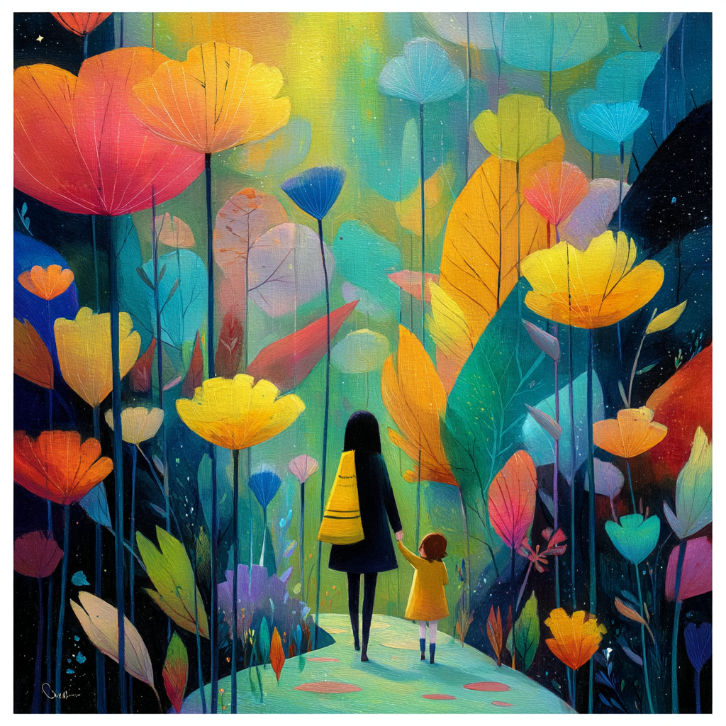 The Mother's Garden Of Dreams Number Painting