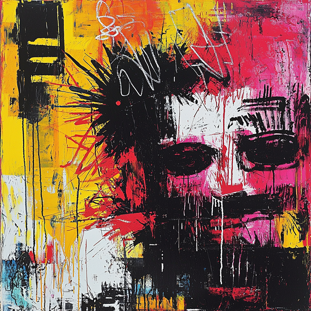 Jean-Michel Basquiat Inspired Kaleidoscope Of Thought Paint By Numbers Kits