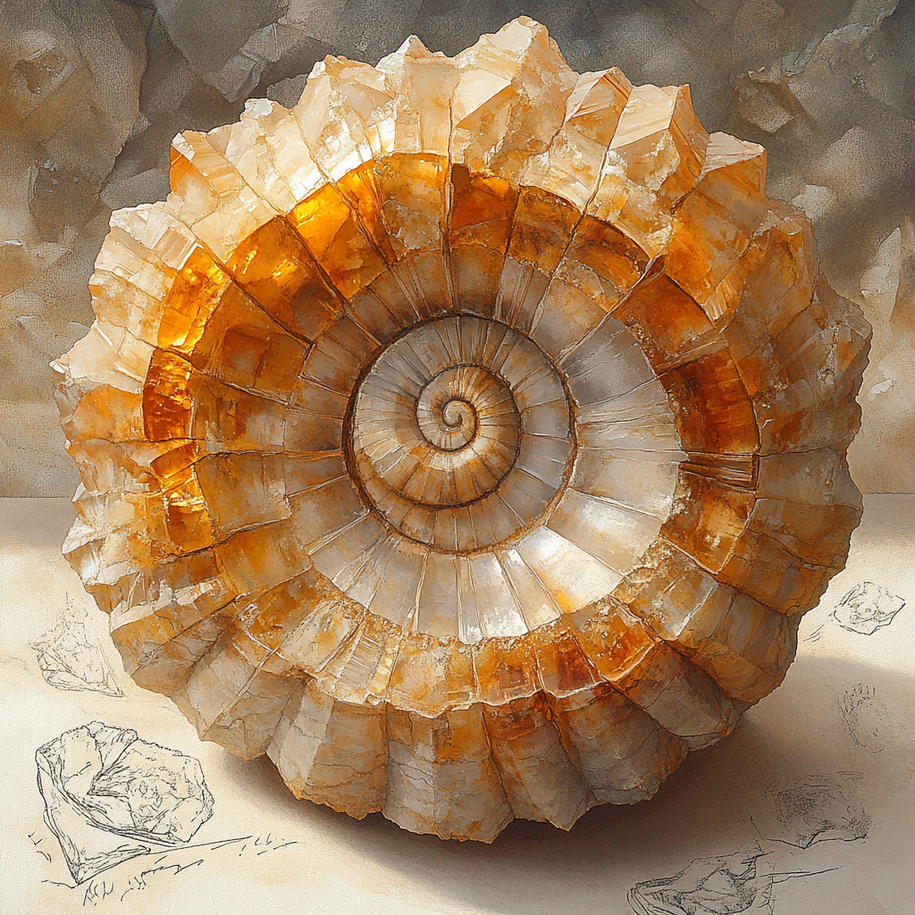 Michelangelo Inspired Sunstone Spiral Painting by numbers kit