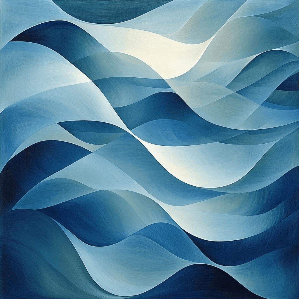 Leonardo Da Vinci Inspired Abstract Ebb And Flow Painting Number Kit