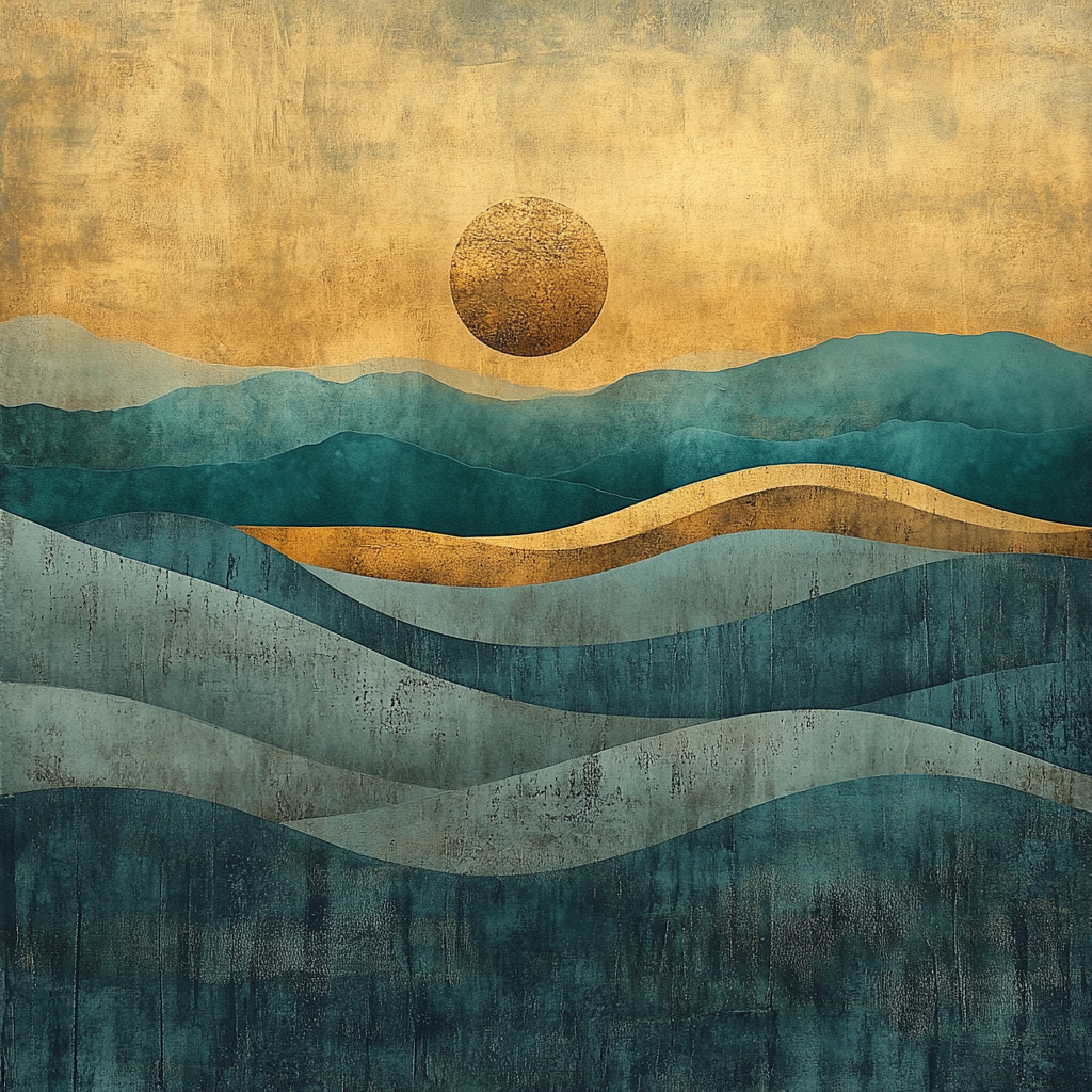 Max Ernst Inspired Dreamscape Of Fossil Winds Number painting