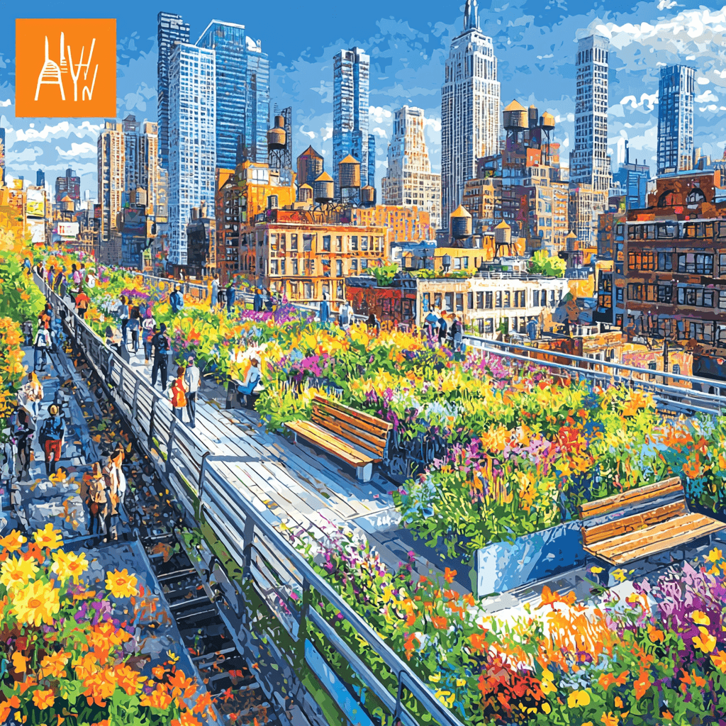 The High Line Numbered Painting Kits