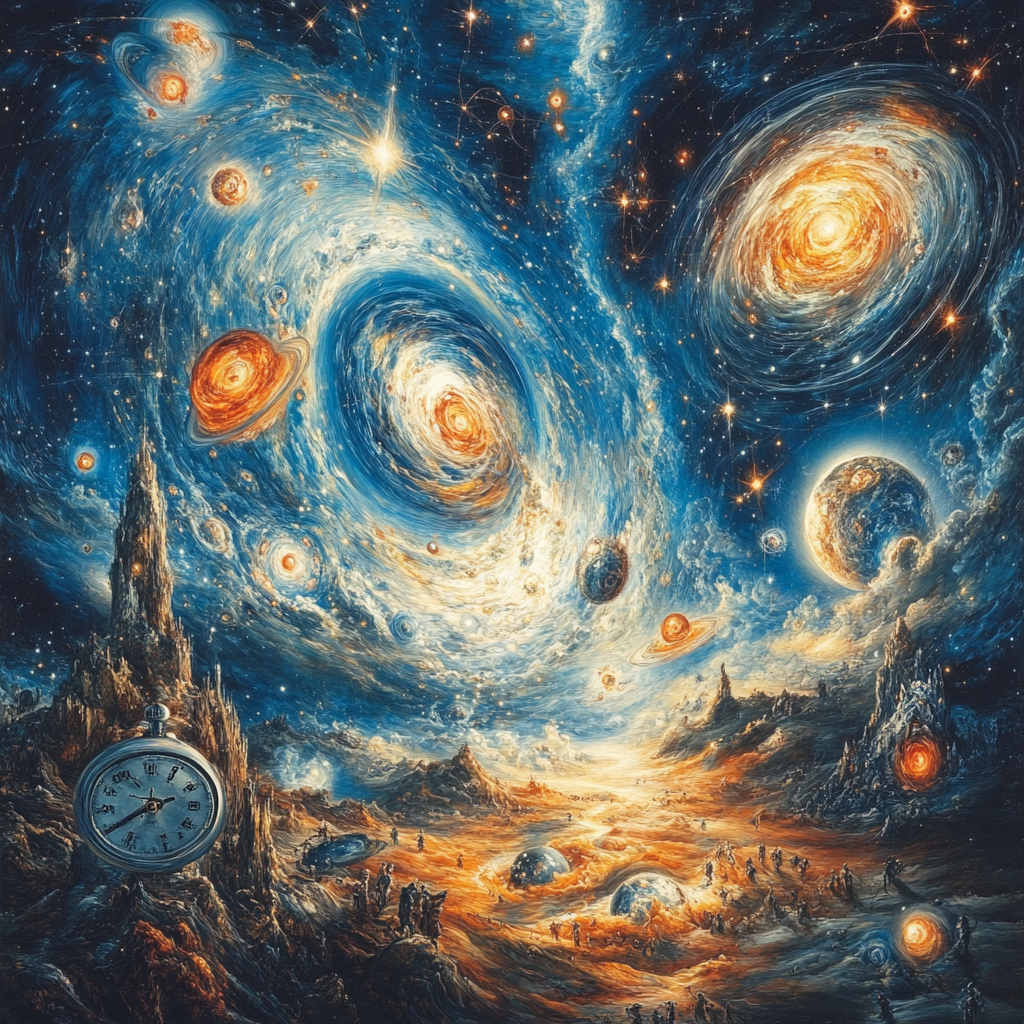 Salvador Dali Inspired Cosmic Metamorphosis paint by numbers