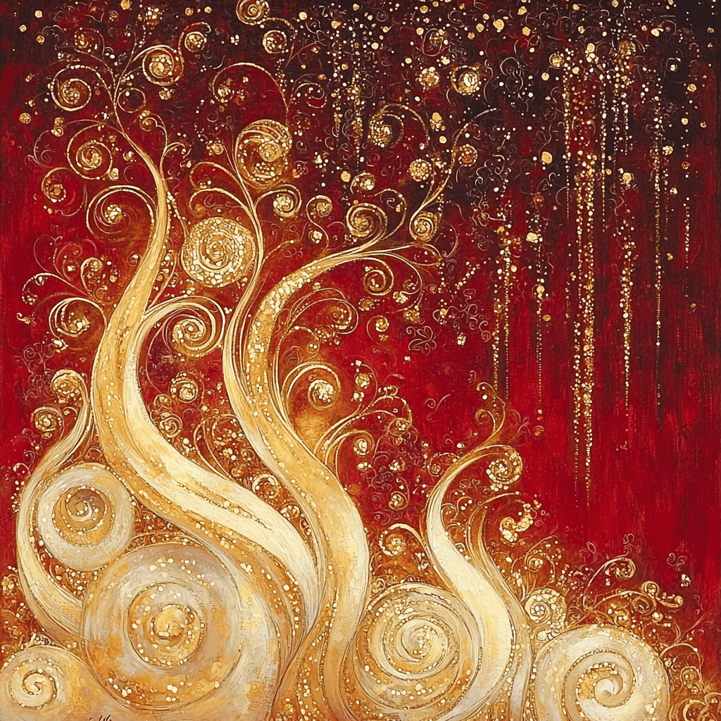 Gustav Klimt Inspired Gilded Reverie Paint By Numbers