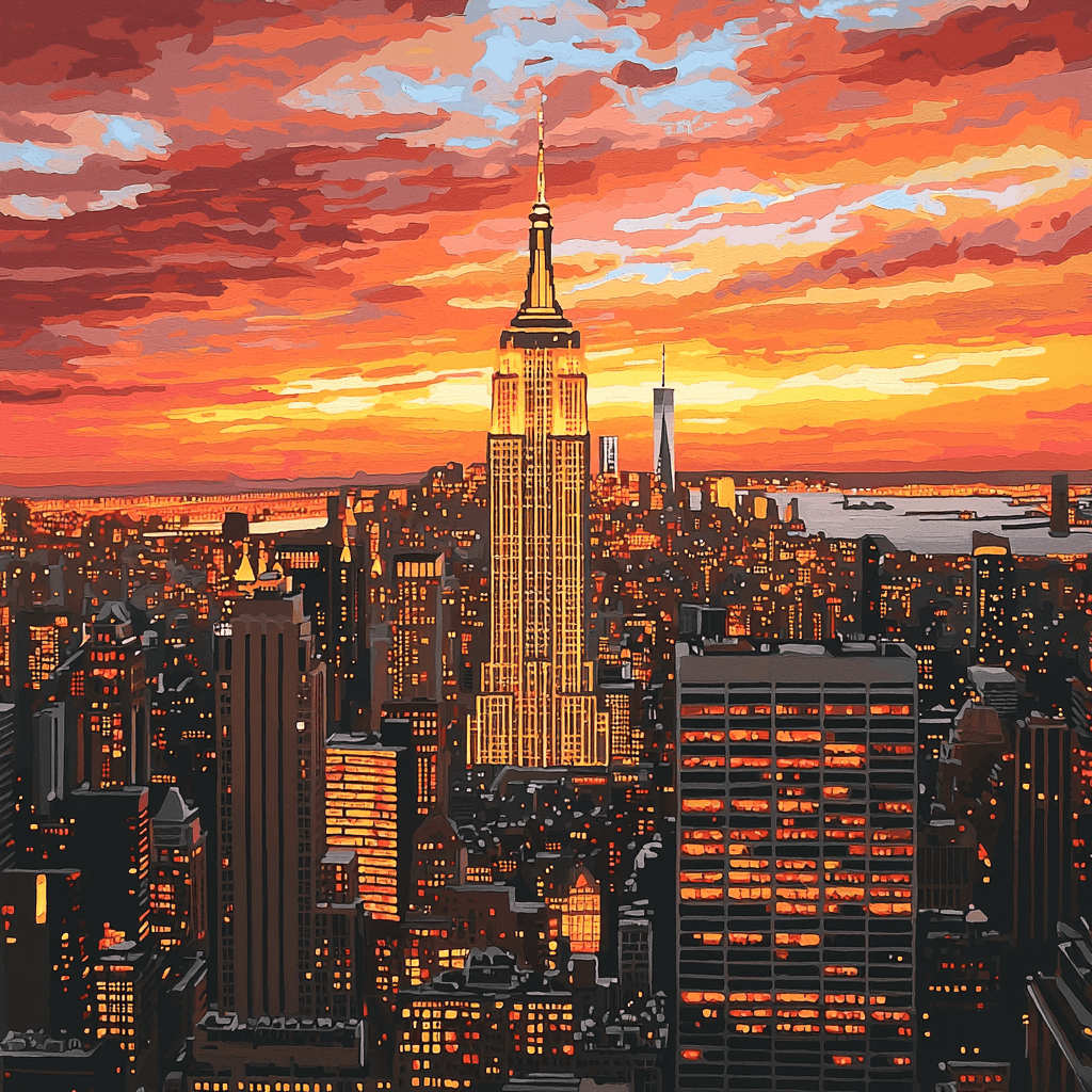 Empire State Building - New York City Paint By Numbers