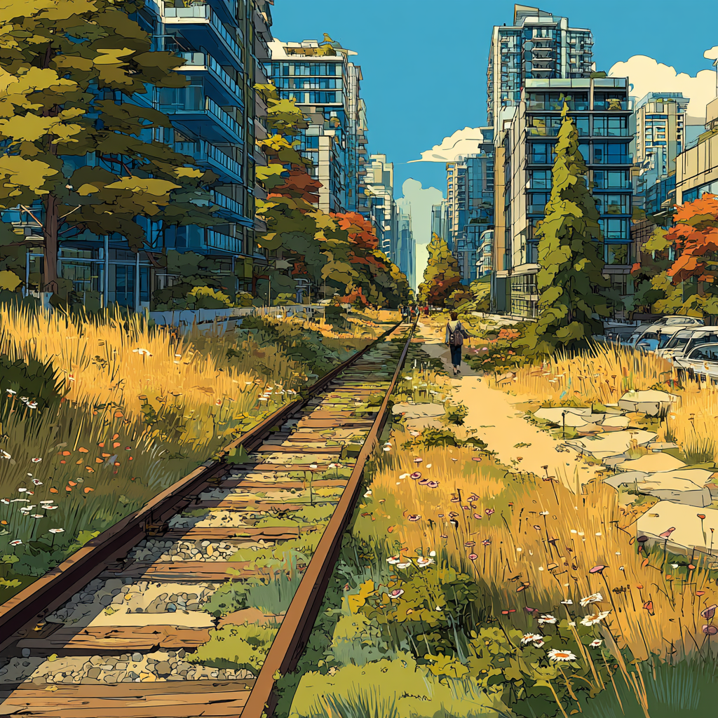 High Line Urban Park New York United States Paint by numbers art