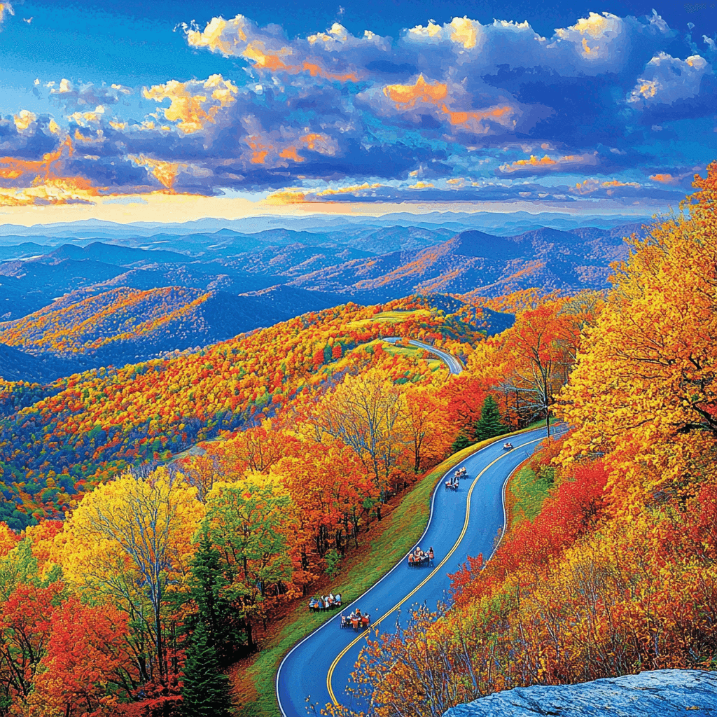 Blue Ridge Parkway DIY Paint By Numbers