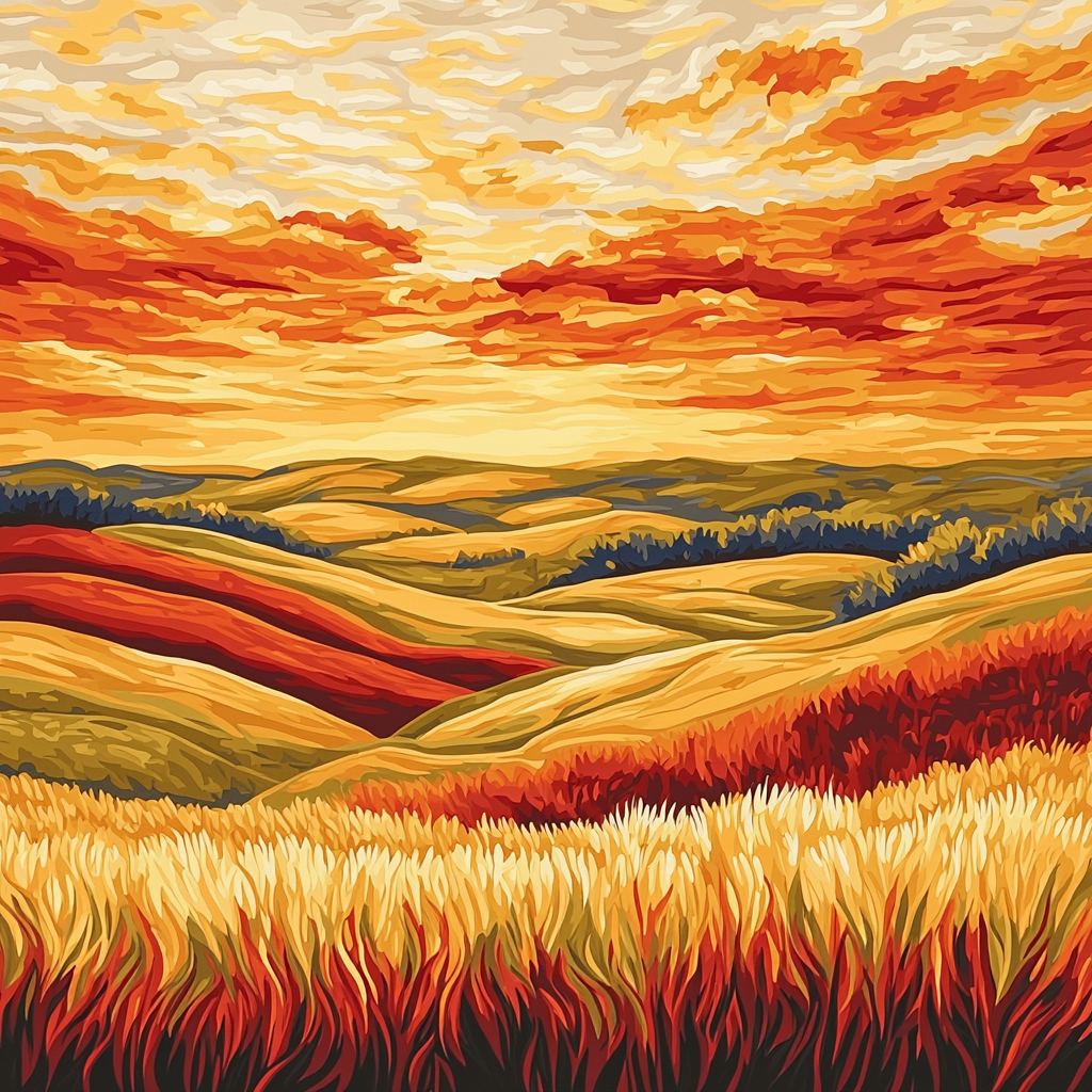 Leonardo Da Vinci Inspired Ember Glow Numbered Painting Kits