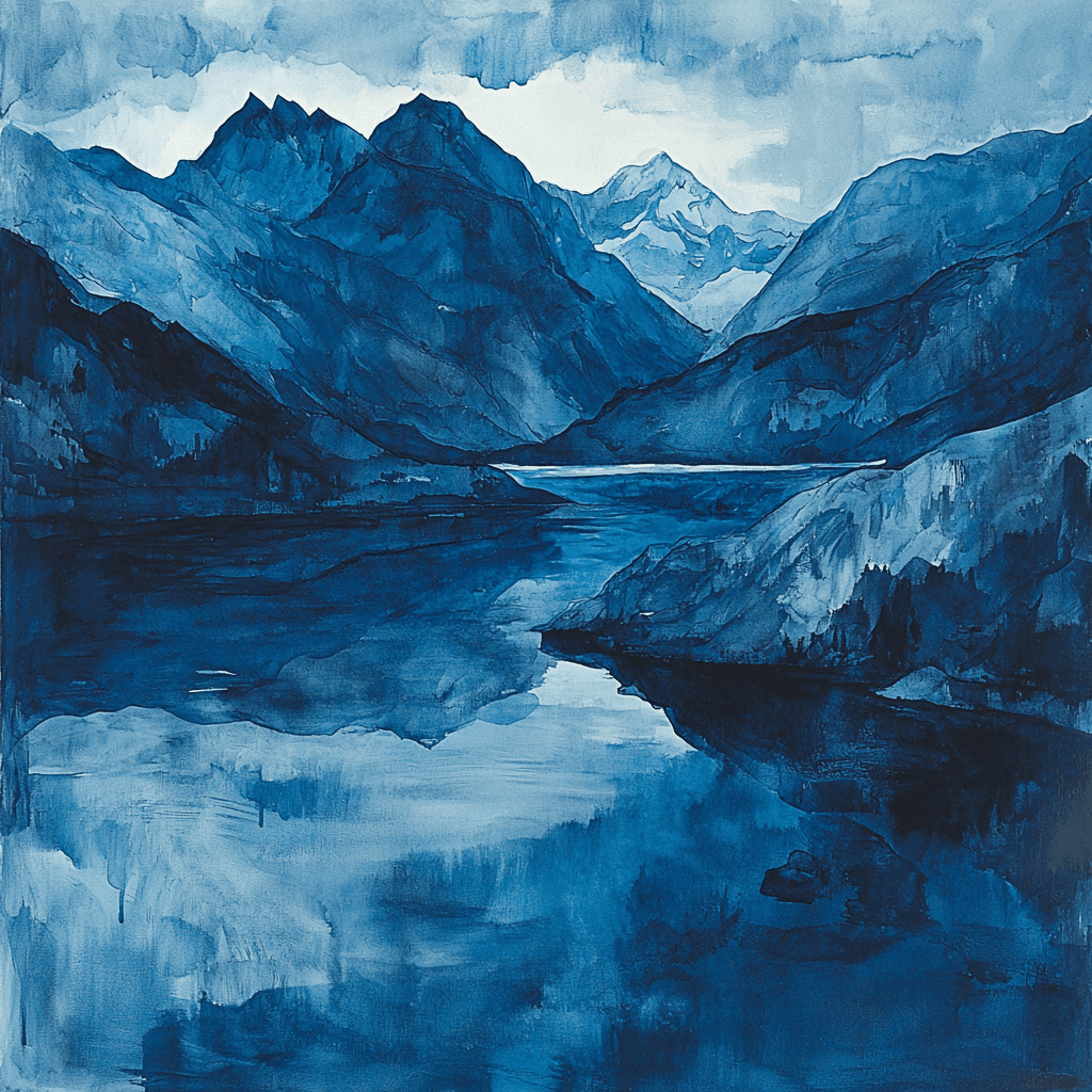 Edvard Munch Inspired Munch's Mountain Moods Paint By Numbers