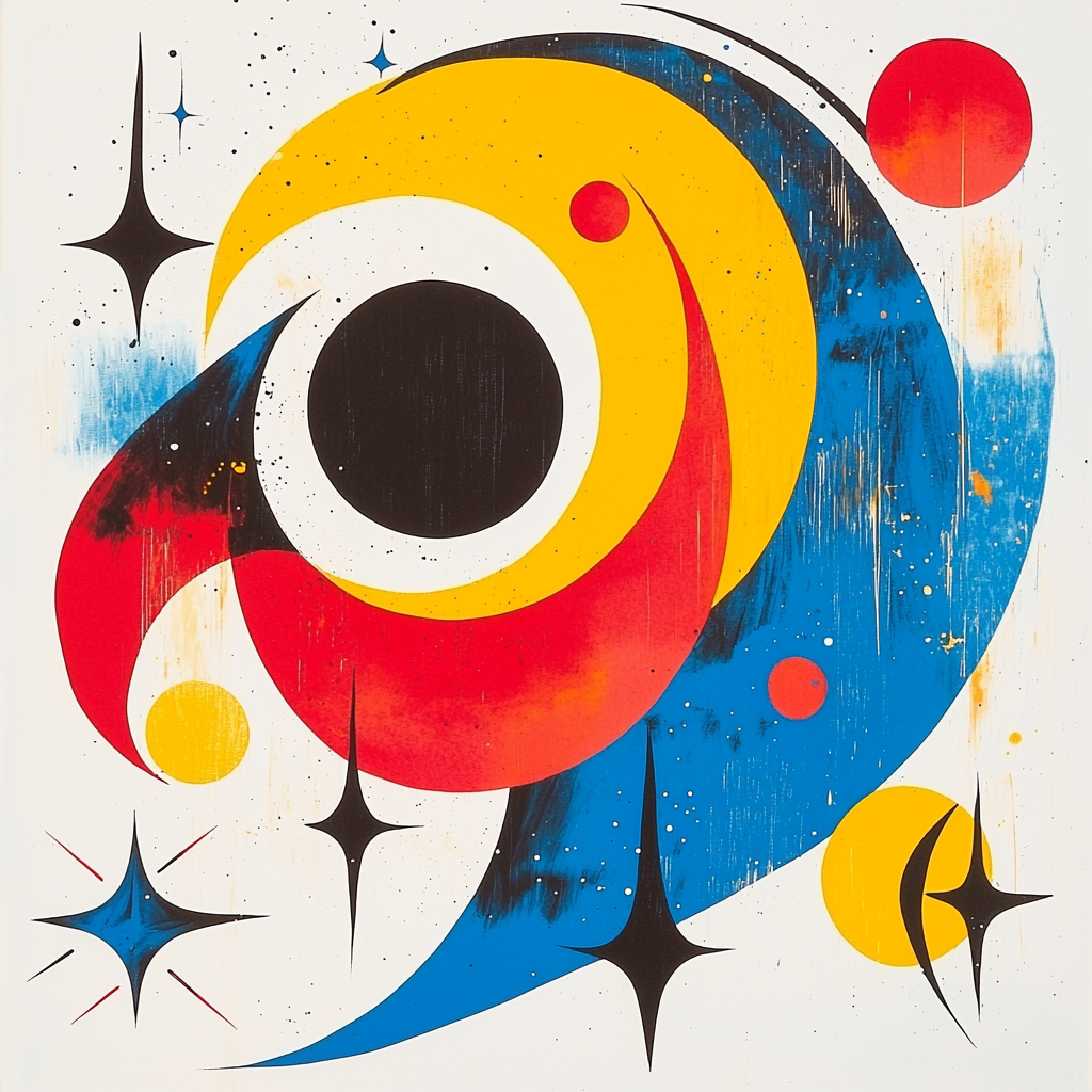 Joan Miró Inspired Eclipse Of Wonder Painting By Numbers Kit