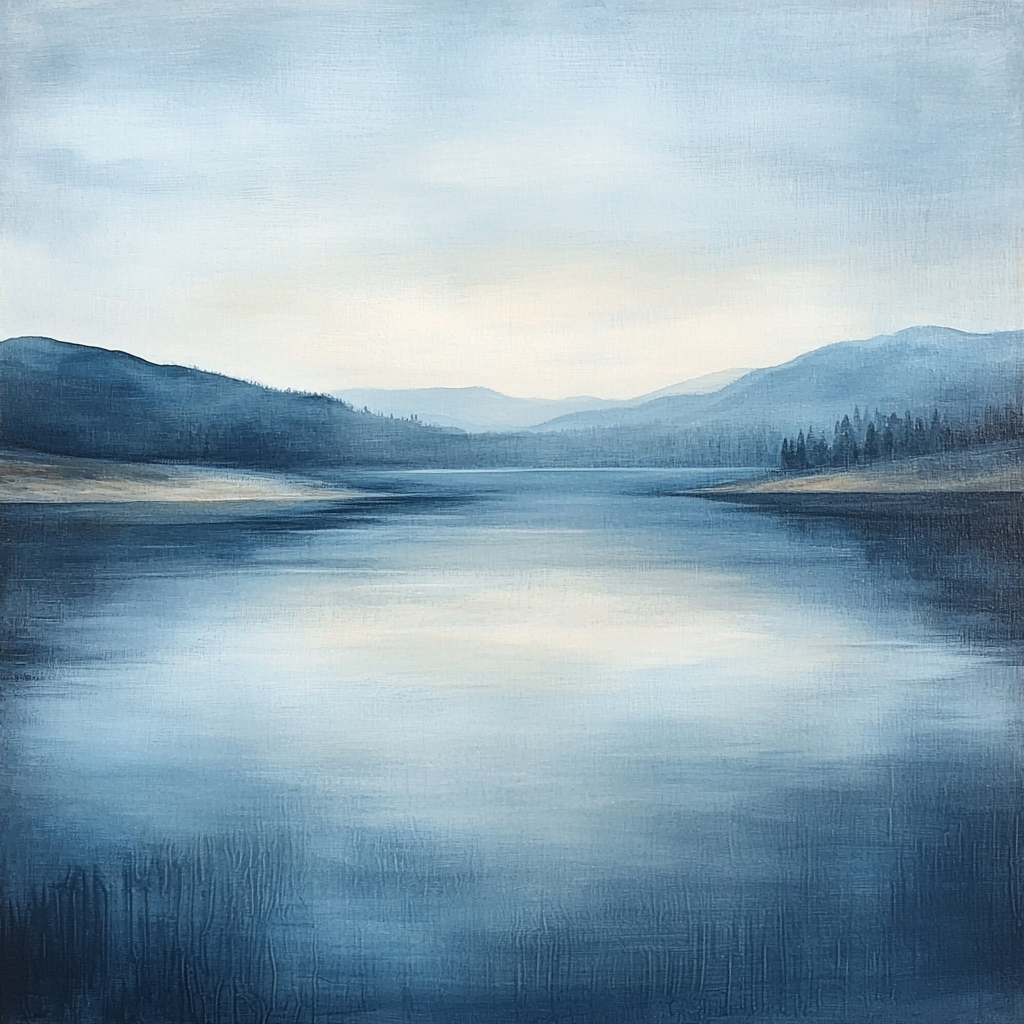 Caspar David Friedrich Inspired Whimsical Reflections Paint By Numbers Art