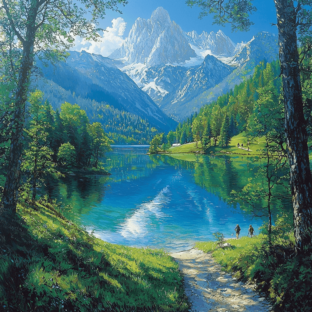 Gosau Lake Paint By Number