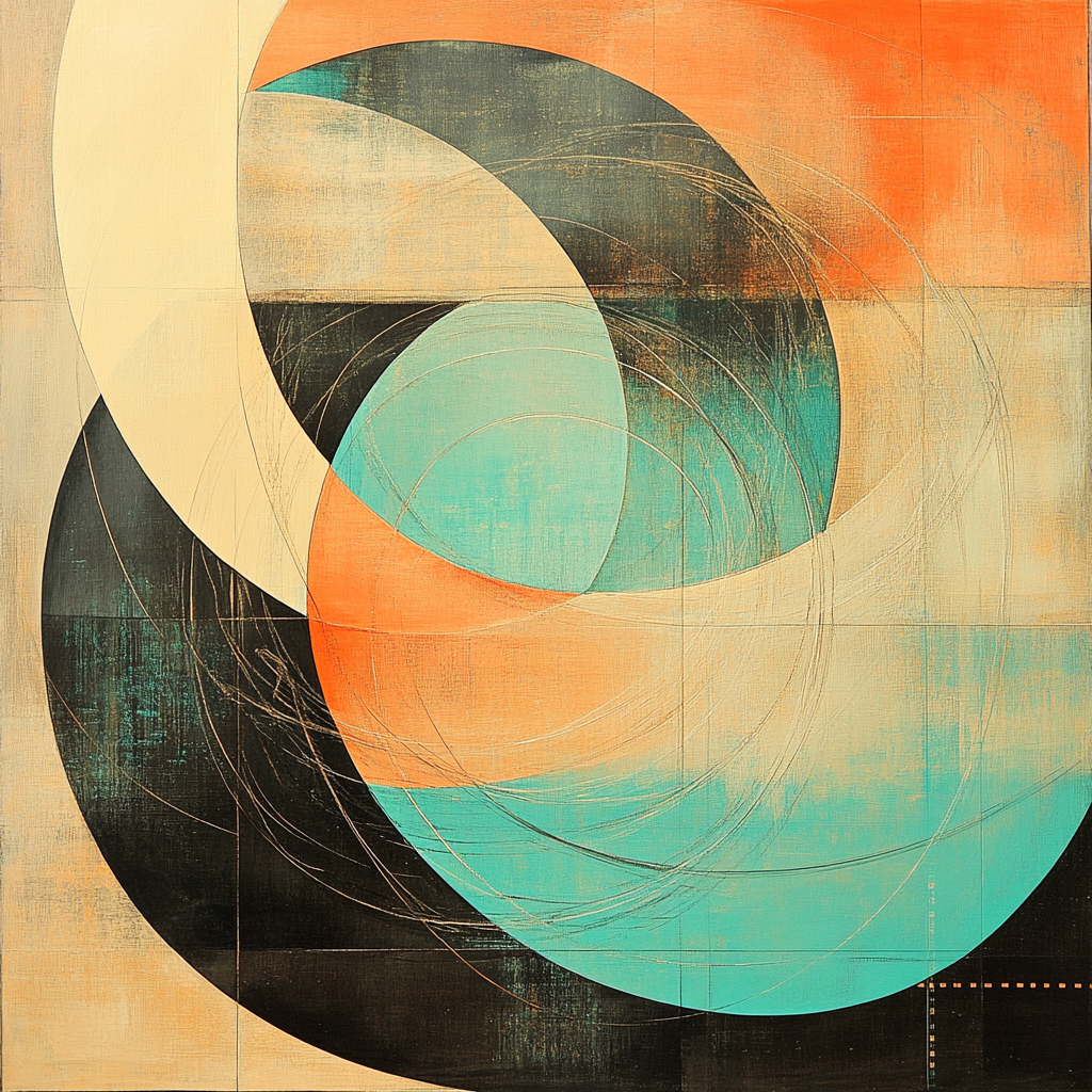 Paul Klee Inspired Rhythmic Orbit Numbered painting kits