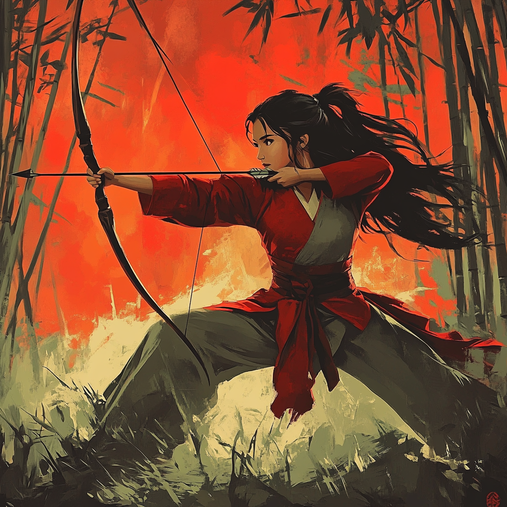 Mulan Courage Training paint by number