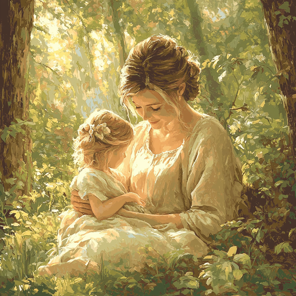 Mother's Gentle Touch Number Painting