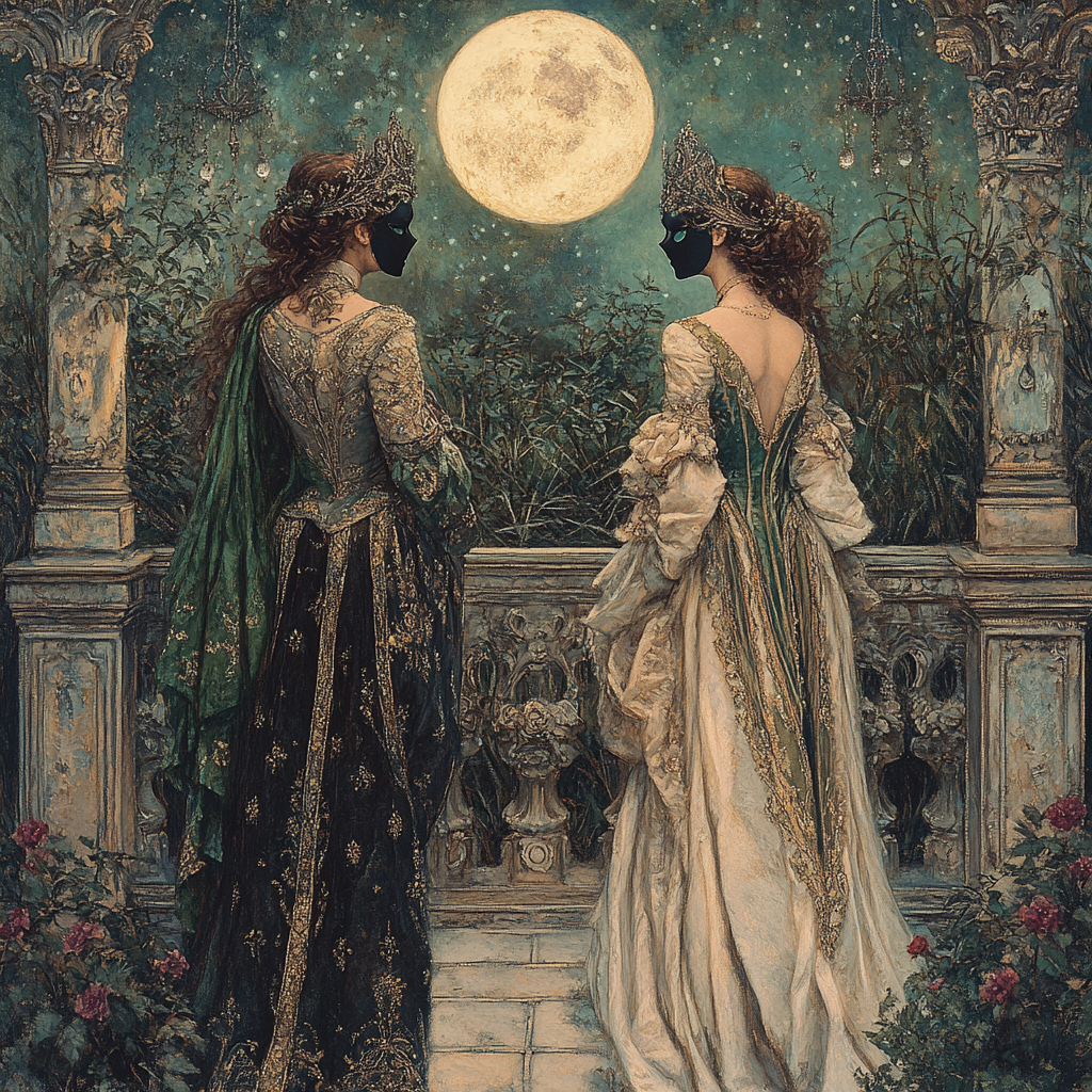 Edward Burne-Jones Inspired Courtly Masquerade DIY paint by numbers
