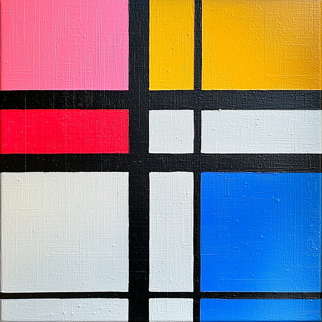 Kazimir Malevich Inspired Vibrant Minimalism Numbered Painting Kits